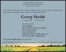 The registered agent on file for this company is david skeide and is located at 14212 436th ave, webster, sd 57274. Traueranzeigen Von Georg Skeide Trauer In Thueringen De