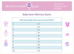 Free Printable Baby Shower Games My Practical Baby Shower