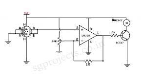 When the gas leakage occurs. Lpg Sensor Alarm Electronics Lab Com