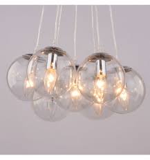 hanglamp design meervoudig 7 ballen transparant glas e14 septua lantaarn hanglamp hanglamp hangende lampen