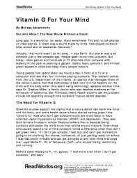 Pdf free readworks answers manual pdf pdf file. Vitamin G For Your Mind Readworks Answer Key Pdf Fill Online Printable Fillable Blank Pdffiller