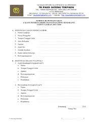 Langkah 2 | pendaftaran daring: A 3 1 Formulir Pendaftaran Paud Tk Kb