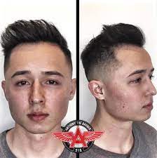 Quiff With Fade For Thin Hair Balding Mens Hairstyles Thin Hair Men Hair Loss Men