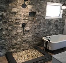 Having natural stone for shower walls is a popular choice among home designers; Gallery Of Bathroom Remodeling Flooring Remodeling Masters