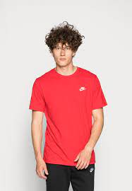 Nike Sportswear Club Tee Basic T Shirt University Red White Red Zalando Co Uk