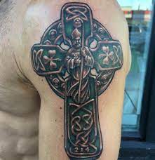 One version showed st george's cross with st andrew's cross in the canton, and another version placed the two crosses side by side. 50 Irish Celtic Tattoos For Men 2021 Ancient Tribal Designs