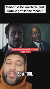 severance natalie and milchick, Severance Natalie milchick, Milchick  severance gift , Severance season 2 episode 3 , Severance season 2 ep 3 ,  Milchick severance gift scene , #serverancetvshow ...