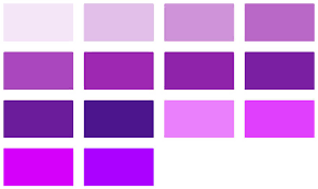 Purple Material Design Color Chart Color Name Identifier