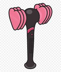 Blackpink's award consists of a pink stand with a black youtube logo on top as those are the two colors chosen to be the band's name. Blackpink Lightstick Sticker Blackpink Lightstick Drawing Png Blackpink Logo Png Free Transparent Png Images Pngaaa Com