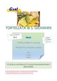 Si mangia fuori, si affogano nel burro e si asciugano col parmigiano per poi prendere la rugiada della sera ed imbottigliare il primo bagnolino dell'anno. Tortellata Di S Giovanni Cral Amps