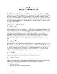 Cover Letter For Rfp Cprc