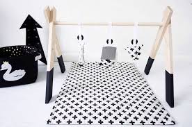 Black And White Baby Toys Dipped Wooden Baby Activity Play Gym Hanging Bar Charcoal Black Colour Shown By Augustlacedesigns On Etsy Https Www E Baby Room Decor Diy Baby Gym Baby Gym