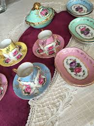 El Boyama Porselen Kahve Fincanlari Cerezlikler Ve Lokumlul Fincan Kahve Dekorasyon