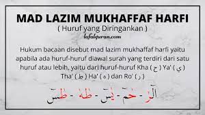√ Mad Lazim Mukhaffaf Harfi, Mutsaqqal Harfi dan Musyabba'
