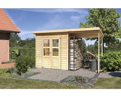 Construire un abri de jardin et ses nombreux rangements. Abri De Jardin Karibu Klosterburg Avec Toit En Appentis 375x154 Cm Naturel Acheter Sur Hornbach Ch