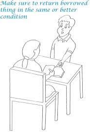 Read online the hieroglyphick bible, or select passages in the old and new testaments: Etiquette For Kids In Home Coloring Page 3