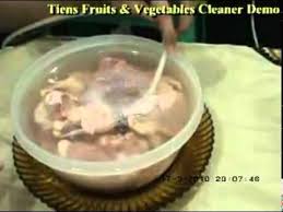 Tiens Fruit Vegetables Cleaner Demo Sayuran