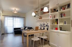 餐桌與牆面櫃體搭配 home home decor shelving unit