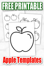 Don't worry if you were born in another season, you have also chances to live. Free Printable Large Medium Small Apple Templates Simple Mom Project