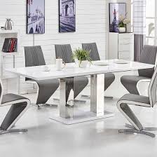 Monton Extendable Dining Table Large In White High Gloss Only Furniture In Fashion White Dining Table Modern Extendable Dining Table White Gloss Dining Table