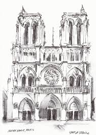570 x 789 jpeg 88 кб. Notre Dame Cathedral Drawing Michelle Arnold Paine