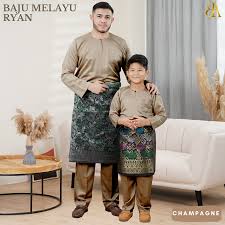 BAJU MELAYU PESAK TELUK BELANGA SEDONDON AYAH ANAK RYAN CHAMPAGNE