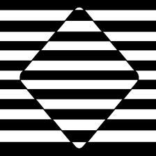 Basic Optical Art Black And White Optical Illusions Black And White Simple Cara Menggambar Seni Abstrak
