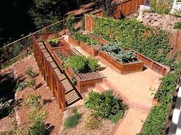 Garden Boxes On A Slope Best Hillside Garden Ideas On What Is A Hill Deck Ideas Sloped Yard And Steep Hill Lands Abschussiger Garten Garten Geneigter Hinterhof