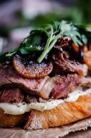 Steak Sandwich With Whipped Goat S Cheese Butter Recipe Steak Sandwich Whipped Goat Cheese Beef Recipes