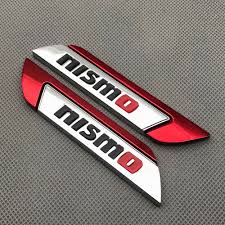$4.00 get fast, free shipping with amazon prime & free returns return this item for free. Pair Red Chrome Car Door Nismo Emblem Logo Side Fender Gtr Sport 3d Metal Badge Ebay