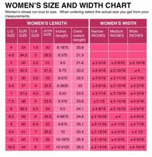 Details About Womens Shoe Size Conversion Chart Us Uk Eu