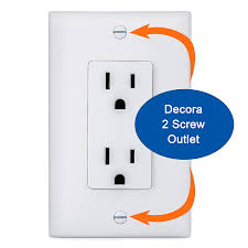 Leviton's decora duplex receptacles are designed for a chic appearance, quick installation and durability. 6 Pack Safety Innovations Self Closing 2 Screw Decora Outlet Covers An Alternative To Wall Socket Plugs For Child Proofing Outlets White Walmart Com Walmart Com