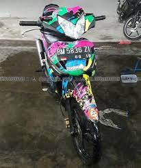 Rem depan menggunakan disc, sedangkan di belakang disc. Jual Decal Supra 125 Stiker Motor Honda Supra 125 Sticker Variasi Striping Cuatom Supra 125 Full Body Di Lapak Decal Kita Bukalapak