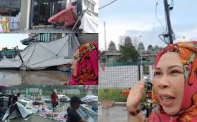 Berkunjung ke rumah dato seri vida fashion and beauty 28 09 19 part 3. Khemah Gudang Penyimpanan Barang Roboh Datuk Seri Vida Rugi Rm100 000 Gempak