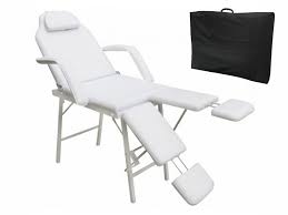 75 Portable Tattoo Parlor Spa Salon Facial Bed Beauty Massage Table Chair White Personal Care Health Beauty Massage Table Beauty Table Table And Chairs