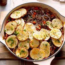 Potato Topped Ground Beef Skillet Recipe Recipes Ground Beef Recipes Beef Skillet Recipe