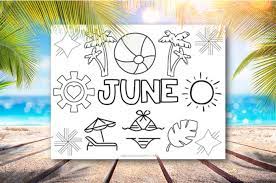 Peppy in june coloring page. June Coloring Page Made With Happy Free Printable Coloring Pages