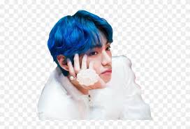 He has a kind heart and really loves children. Bts V Dispatch Profile Blue Hair Hd Png Download 750x500 3918950 Pngfind