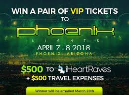 Win A Pair Of Vip Tickets To The Phoenix Lights Festival Vip Tickets Online Sweepstakes Vip