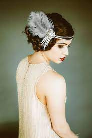 Flapper Headpiece Vintage Inspired Bridal Headband The Etsy Casque Vintage Serre Tete Flapper Style Des Annees 1920