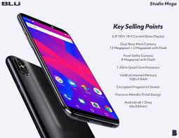 BLU Studio Mega 2018 16GB Android Phone ...