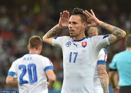 Men under gårdagen kom rapporter om att hamsik har brutit sitt kontrakt med den kinesiska klubben för att i stället skriva på ett tremånaderskontrakt med slovan. Russia 1 2 Slovakia Marek Hamsik Scores Wondergoal In Euro 2016 Group B Clash Daily Mail Online