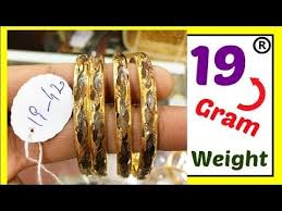 Gold Bangles Light Weight 19 420 Milligram Gold Bangles Bangles Gold