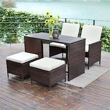 Wisteria Lane 7 Pcs Outdoor Patio Dining Table Set Green Lawn Garden Store Patio Dining Table Patio Furniture Dining Set Wicker Patio Furniture