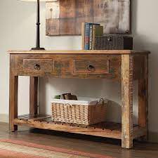 Reclaimed Wood Rustic Console Table Reclaimed Wood Console Table Rustic Console Tables Rustic Consoles
