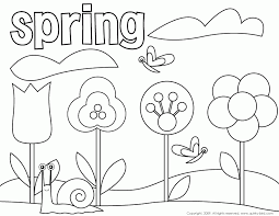 Spring coloring sheets can actually help your kid learn more about the spring season. Spring Coloring Pages Free Printables Coloring Home