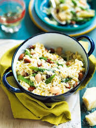 Risoni Mit Dreierlei Bohnen Rezept Lecker Rezepte Bohnen Rezepte Leckere Salate