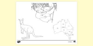 Coloring pages for kids country of australia coloring pages. Australia Colouring Page Colouring Sheets Teacher Made