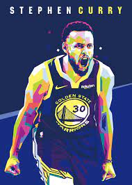 Stephen Curry Wpap Pop Art Poster Print Metal Posters Displate Stephen Curry Poster Prints Nba Wallpapers Stephen Curry