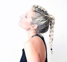 As long as you can french braid and section hair with precision, you'll cope with this challenge. Top 40 Best Sporty Hairstyles For Workout Sporty Hairstyles Sports Hairstyles Track Hairstyles